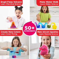 Doctor Jupiter Boys and girls explore candy volcano activity with safe materials