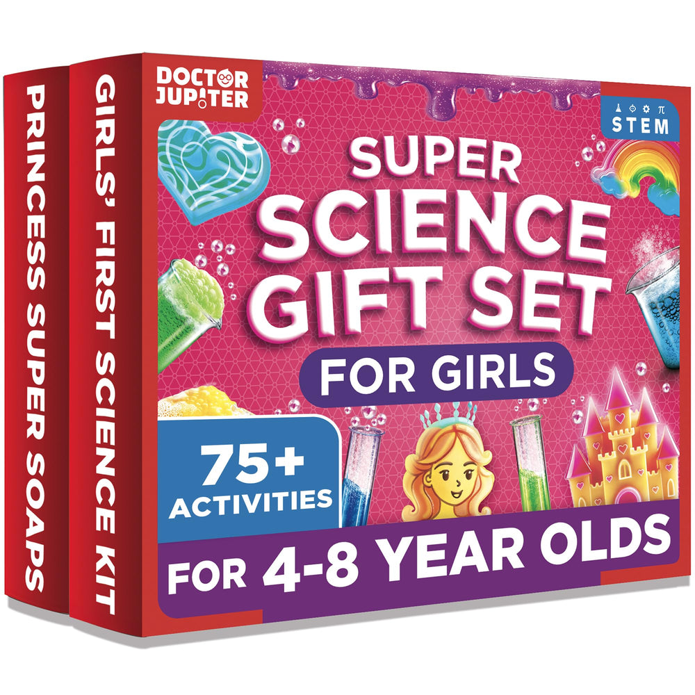Doctor Jupiter Girls' First Science Kit starter unicorn squishies for creative science play