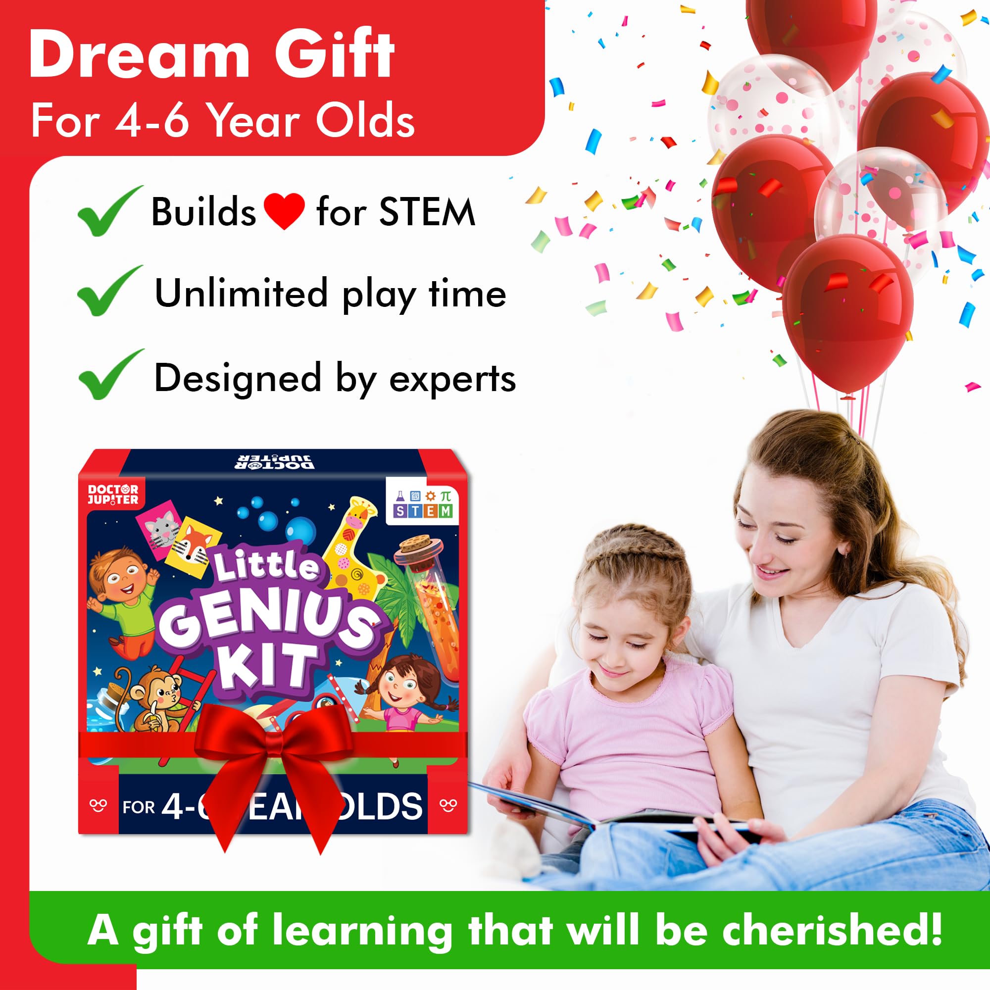 Doctor Jupiter Little Genius Kit instruction manual guides parent-led learning sessions