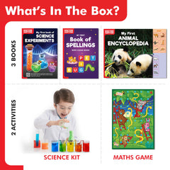 Doctor Jupiter Little Genius Kit wipe-clean spelling book enables easy practice