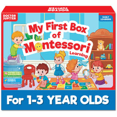 Doctor Jupiter Montessori Activity Book visually engages toddlers in hands-on learning.