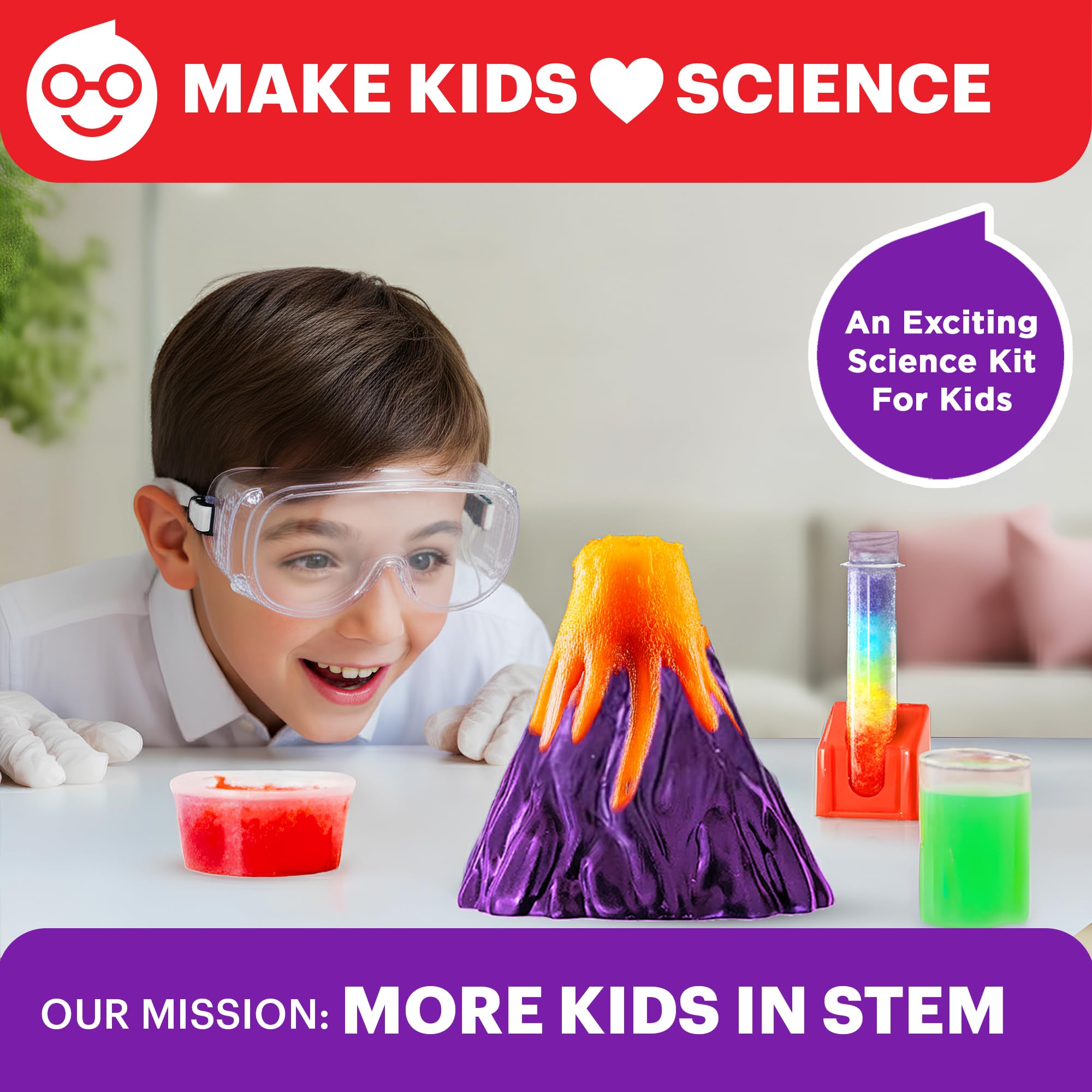 Doctor Jupiter volcano eruption demo highlights exciting chemistry in action.