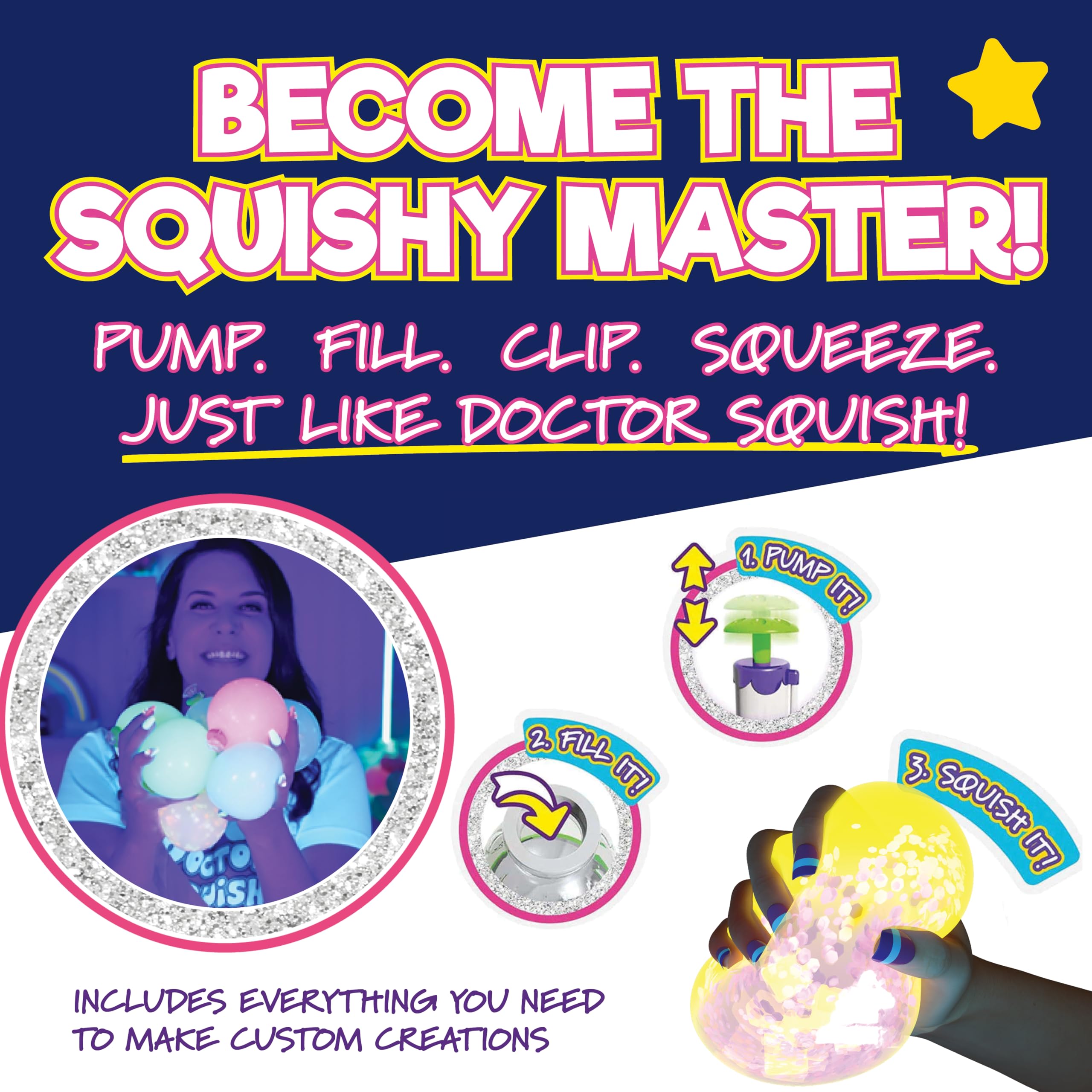 Instruction manual from Doctor Squish guides easy, safe DIY crafting sessions.
