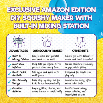 Doctor Squish kids 8+ enjoy hands-on squishy crafting.