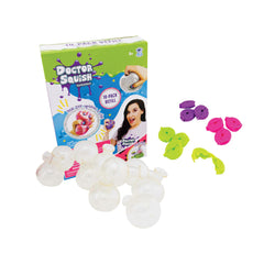 Doctor Squish Squishy Maker Refill shows 10 clear TPR balloons for custom squishies.