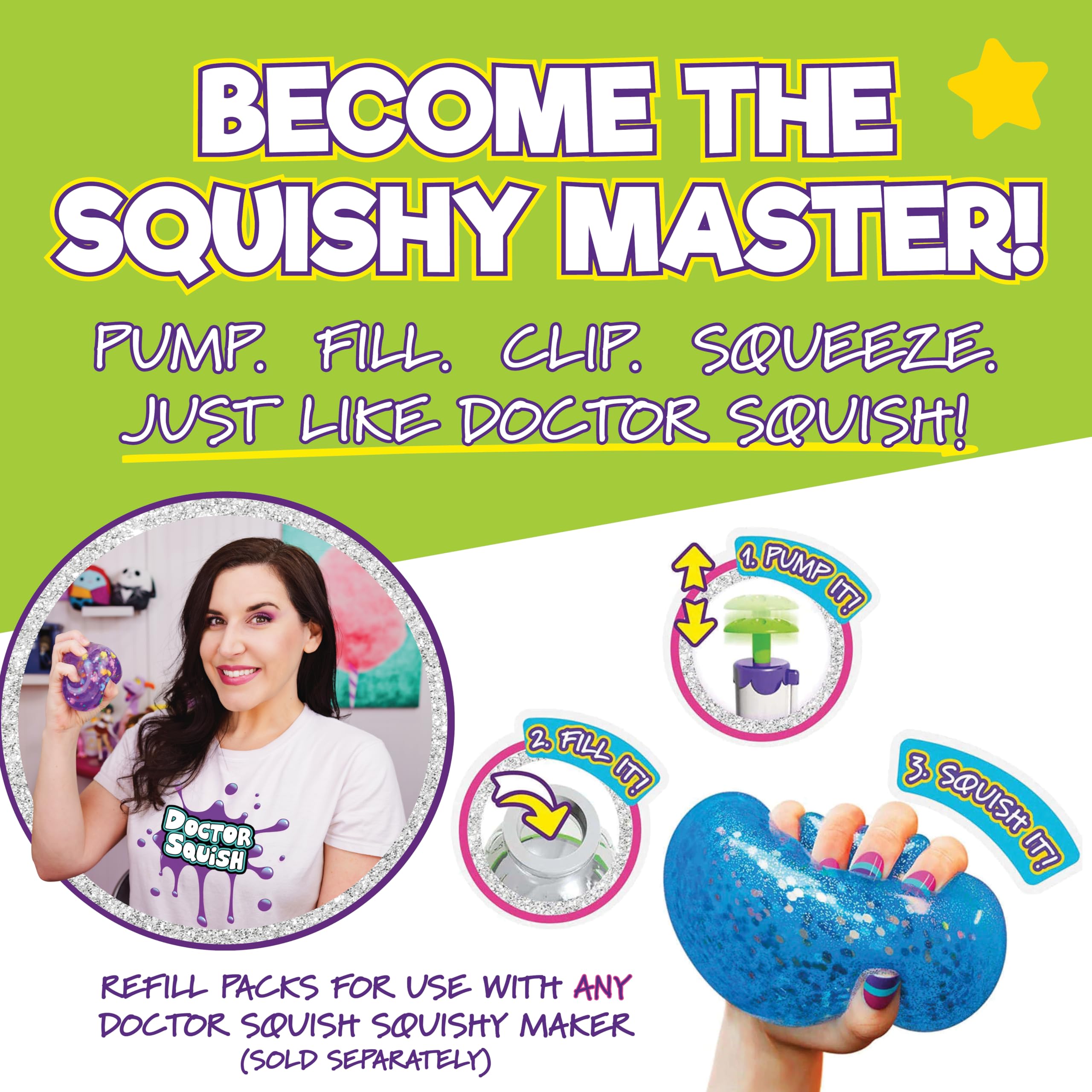 Kids ages 8+ enjoy a creative squishy making session.