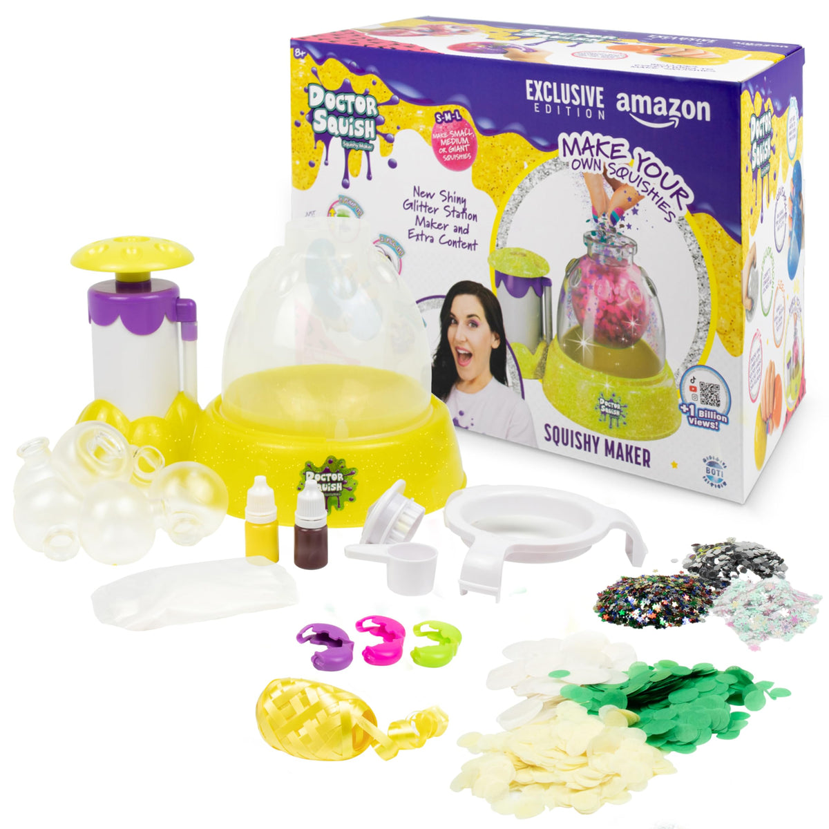 Doctor Squish squishy maker setup with water, ready to create custom squishies at home.