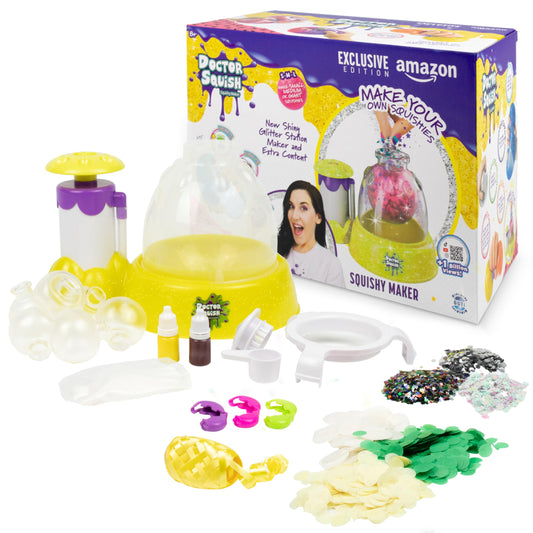 Doctor Squish squishy maker setup with water, ready to create custom squishies at home.