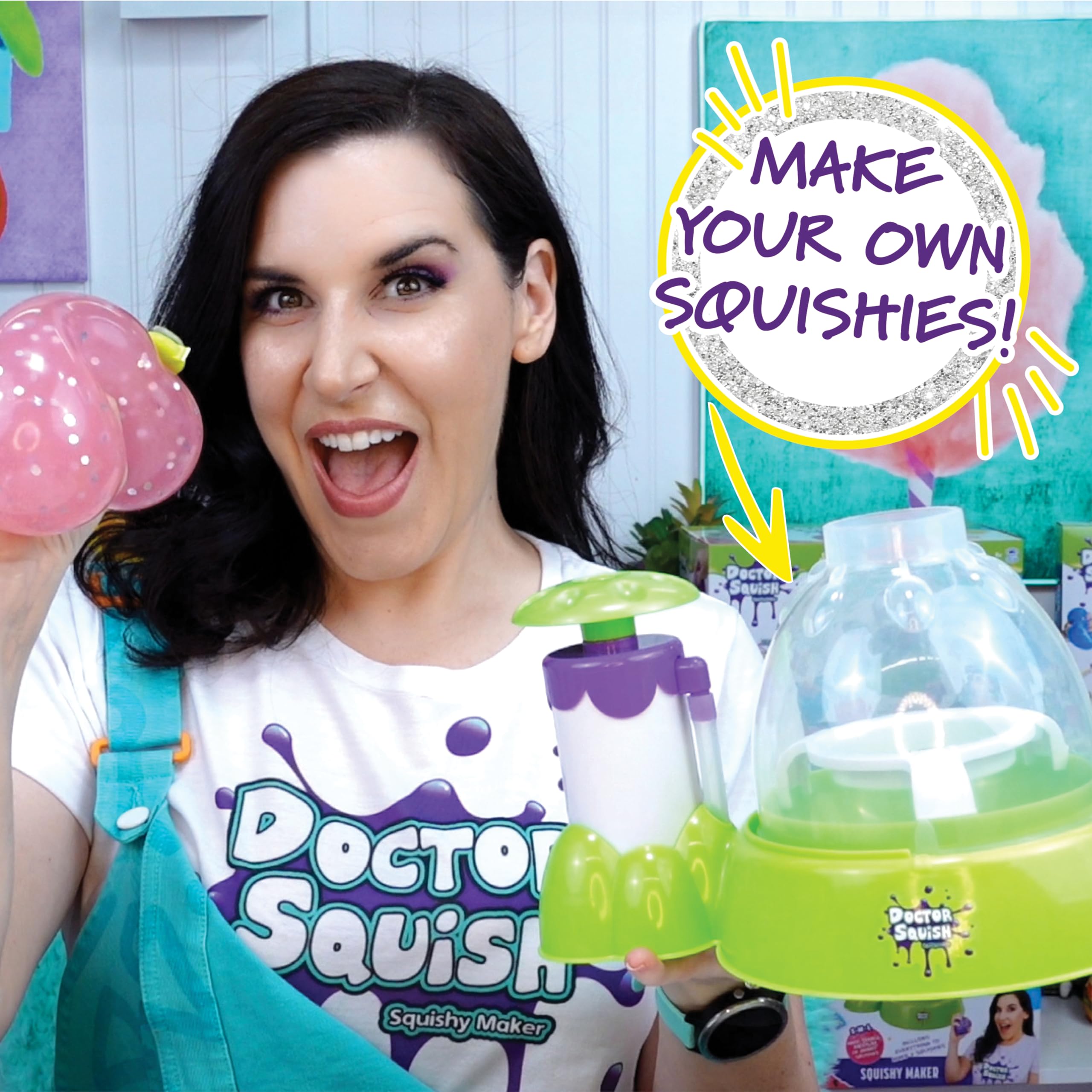 Doctor Squish Squishy Maker supplies laid out for creative squishy making