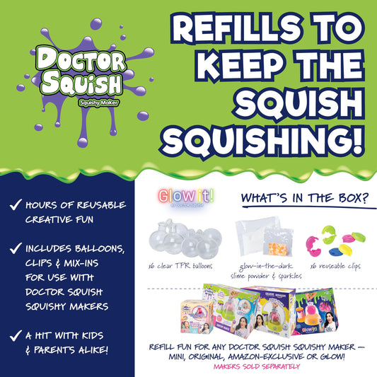 Doctor Squish six TPR balloons for shaping and expanding DIY squishies