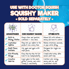 Doctor Squish recommended for ages 8 plus, sparking creative, safe play