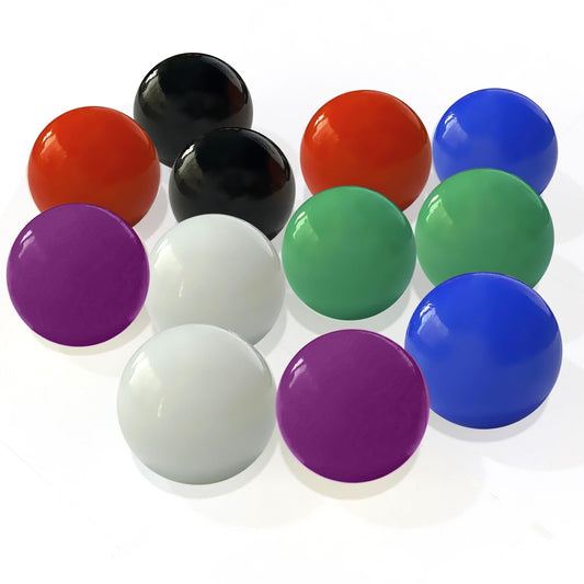 DODHEG 60-piece acrylic marbles in vibrant colors for durable, engaging play.