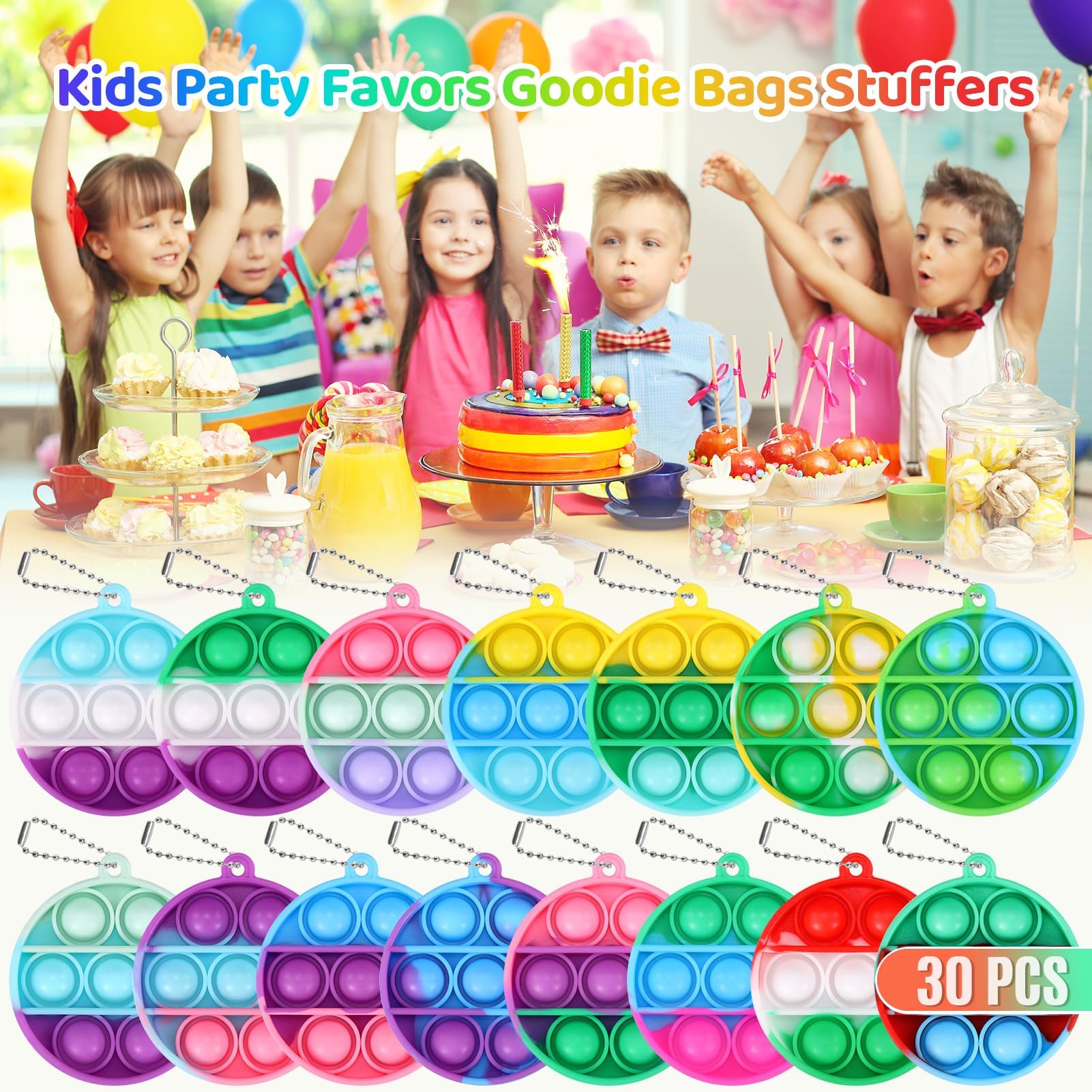 DODOLOL bulk fidget toys pictured as classroom prizes and rewards.