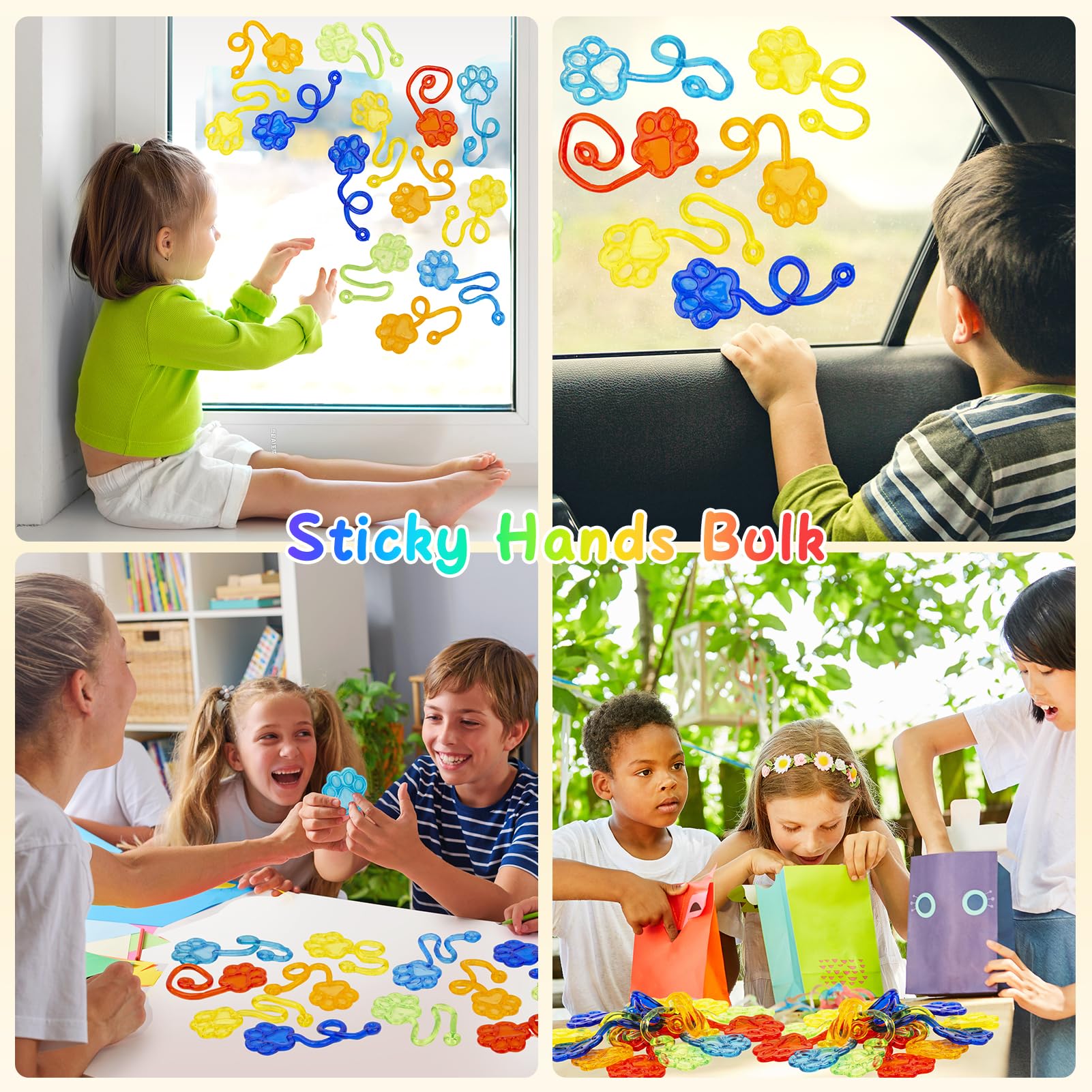 DODOLOL dog paw shape sticky hands for kids' play.
