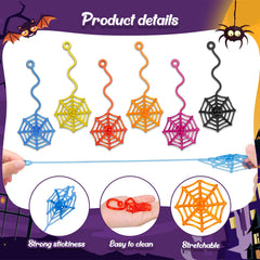 DODOLOL spider web bulk party favors perfect for goody bags and piñata fillers.