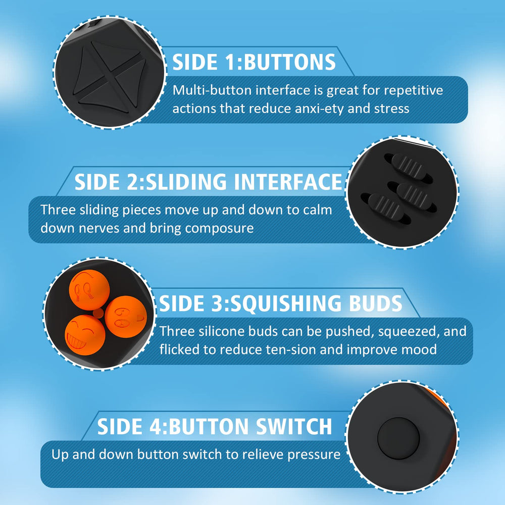 Dodomagxanadu fidget dodecagon disk and silicone balls soothe nerves.