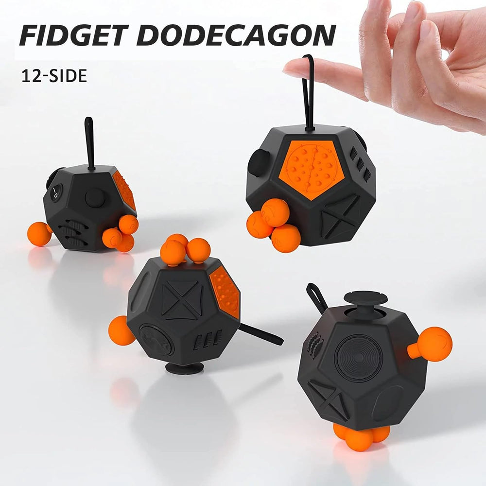 Dodomagxanadu fidget dodecagon joystick and switch for tactile relief.