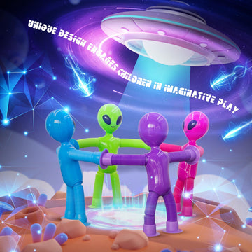 DoDoMagxanadu alien telescopic stretch showcases flexible play for little hands.