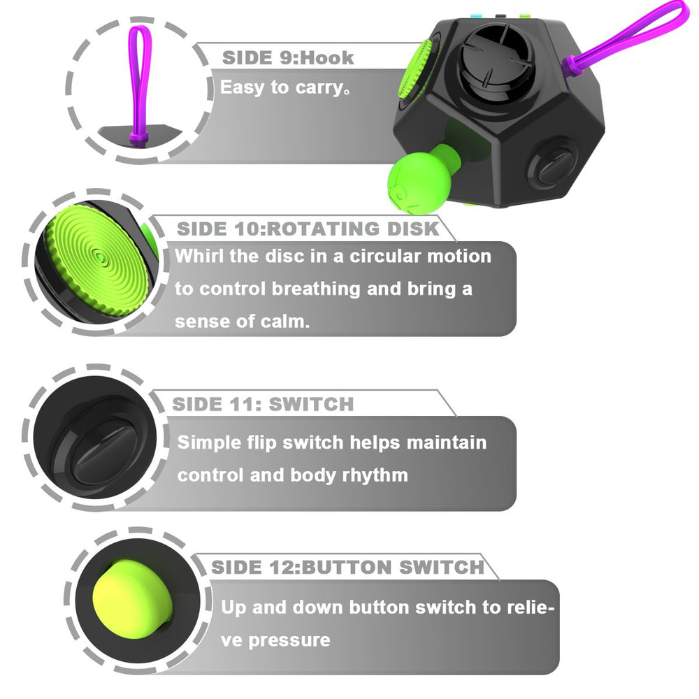 DoDoMagxanadu fidget dodecagon case keeps it portable.