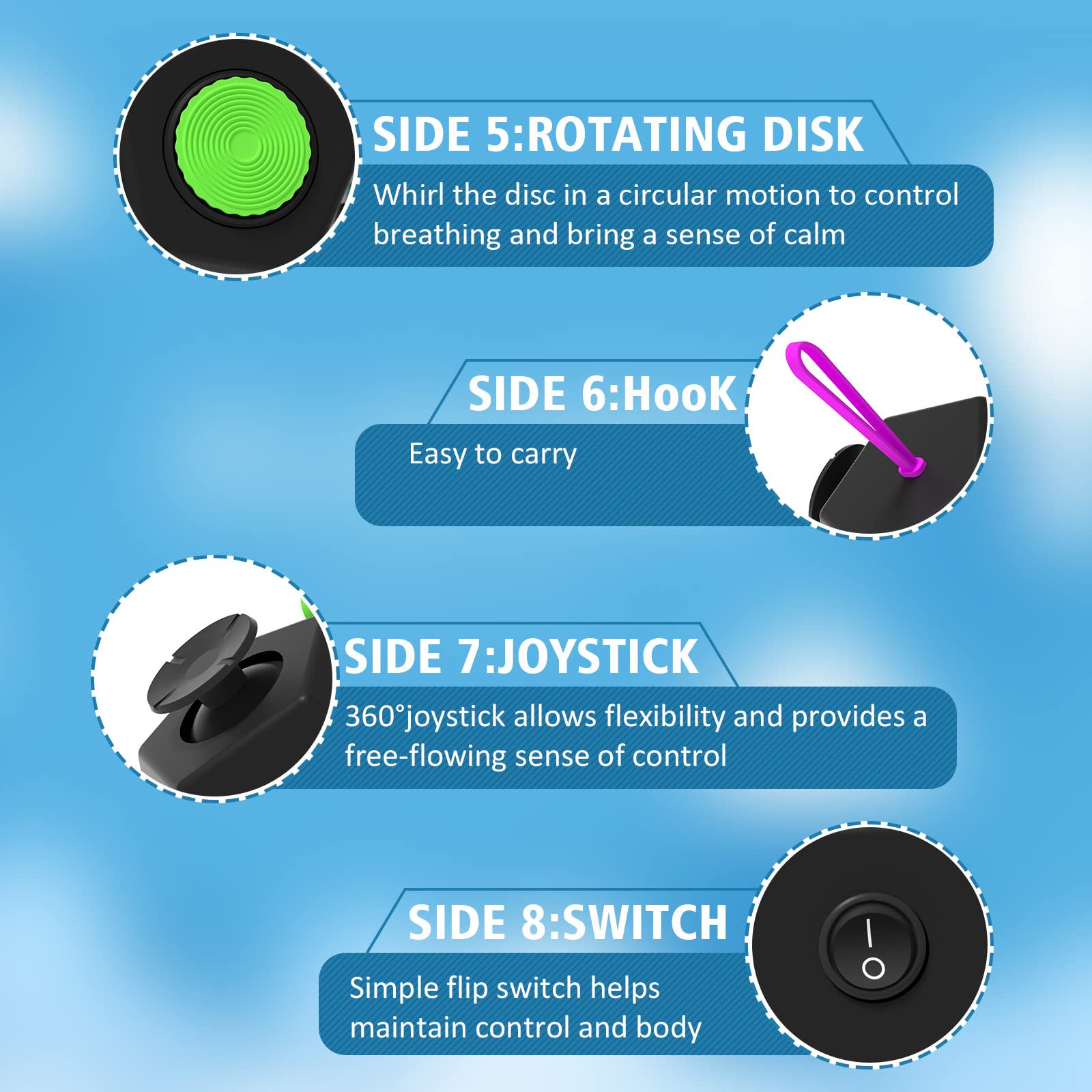 DoDoMagxanadu fidget dodecagon disk aids quick stress relief and focus.