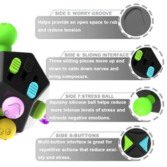DoDoMagxanadu fidget dodecagon silicone balls support varied tactile play.