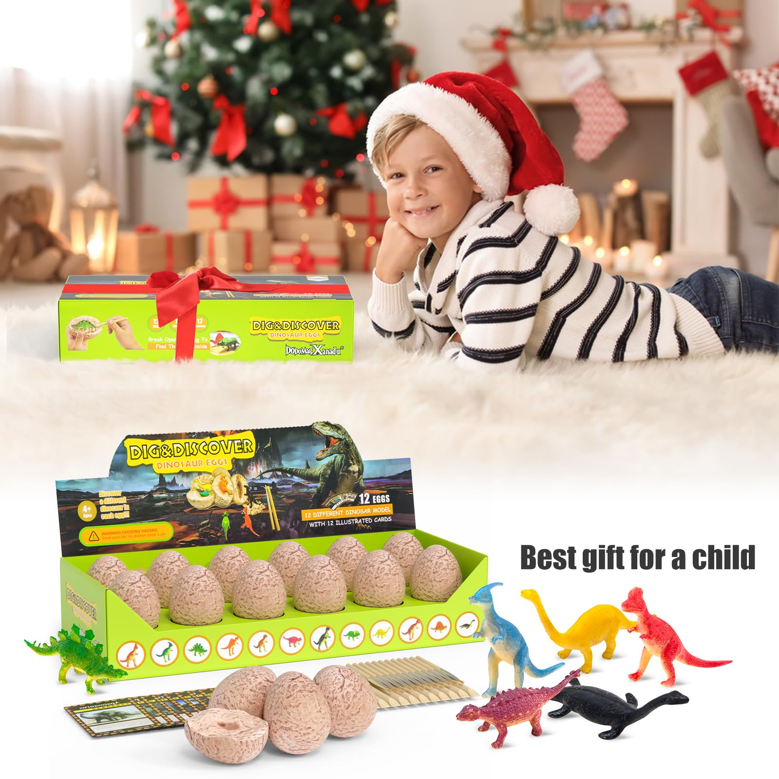 DoDoMagxanadu Dino Eggs kit setup supports educational play area