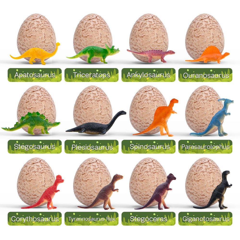 DoDoMagxanadu learning cards accompany each egg with dinosaur details