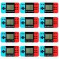 DOEA 12Pcs video game keychains with mini arcade controllers for kid-friendly party favors.