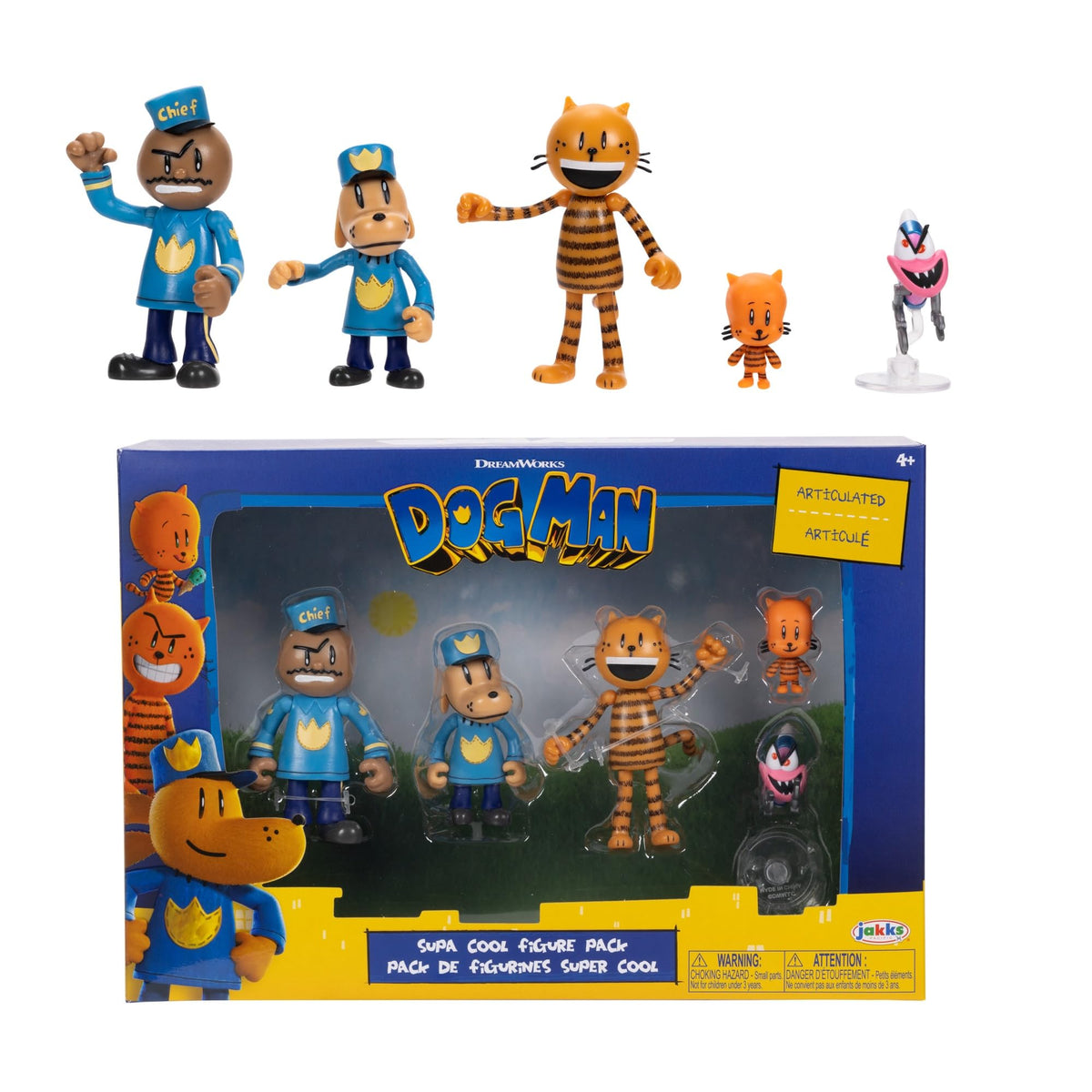 Dog Man group action figures in 2.5-inch poseable set for play and display.