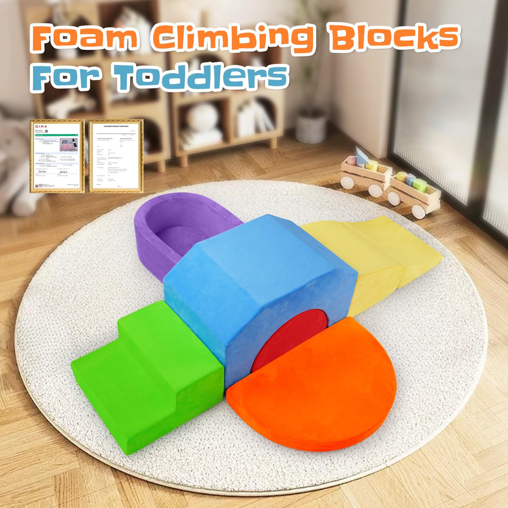 Dogern high-density foam cushioning supports comfortable, bounce-back play on a rug.