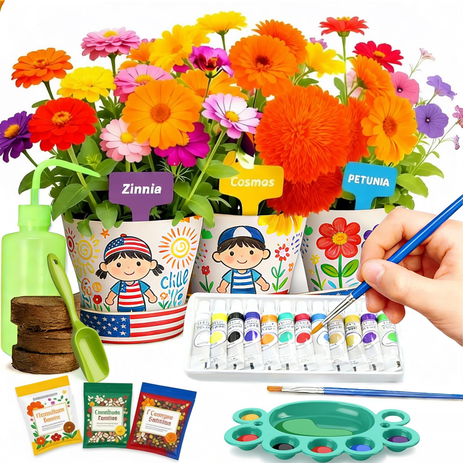 Doiaz eco-friendly plastic pots that are durable and reusable for future projects.