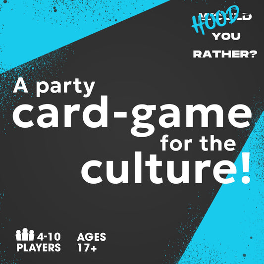 Doin' The Most Hood You Rather card sample spread highlighting funny prompts for social play.