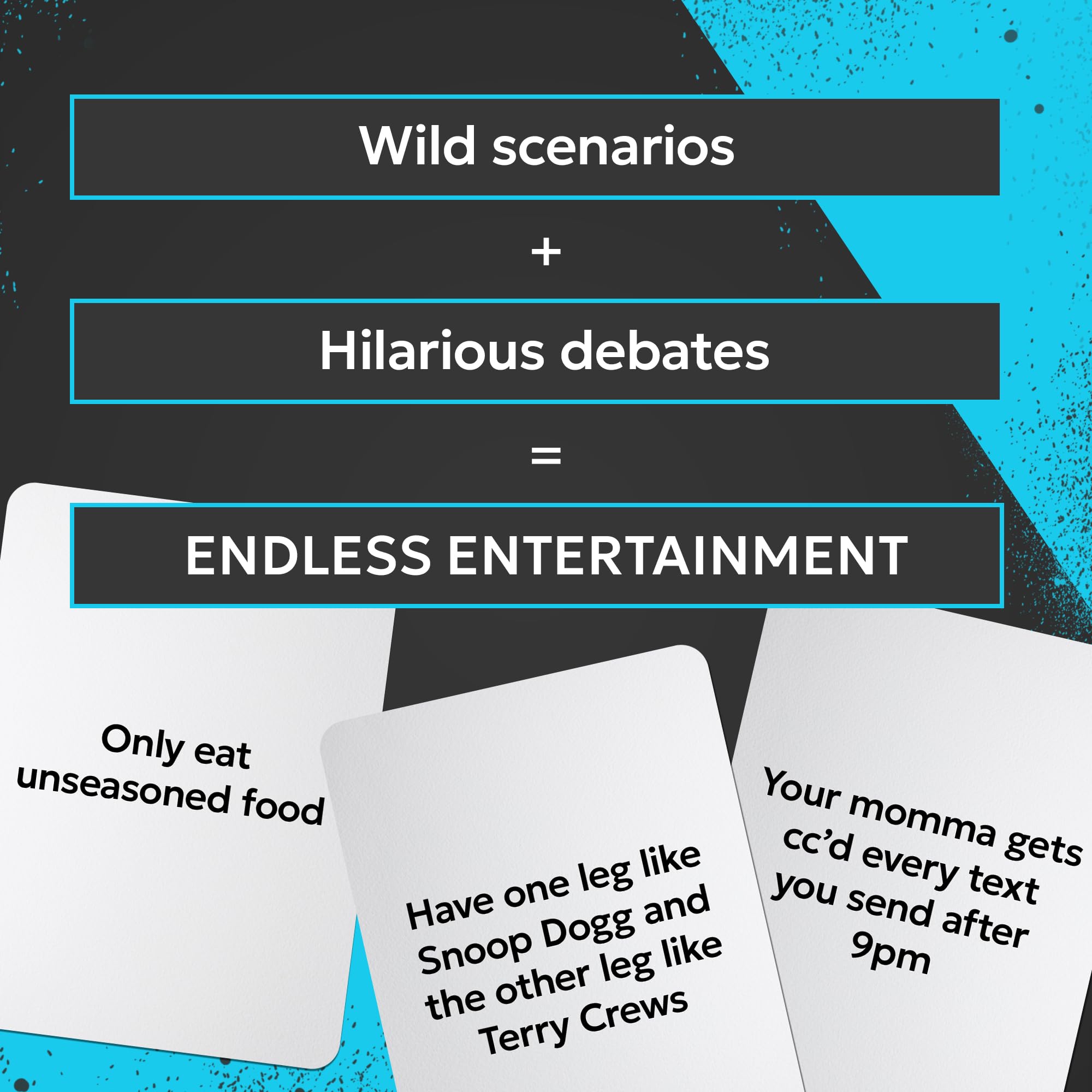 Doin' The Most Hood You Rather game night scene inviting friends to debate and laugh.
