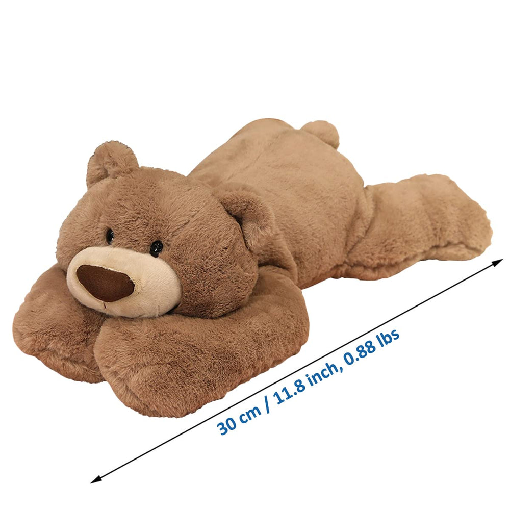 Doireum brown bear close-up showing detailed stitching and cute expression.