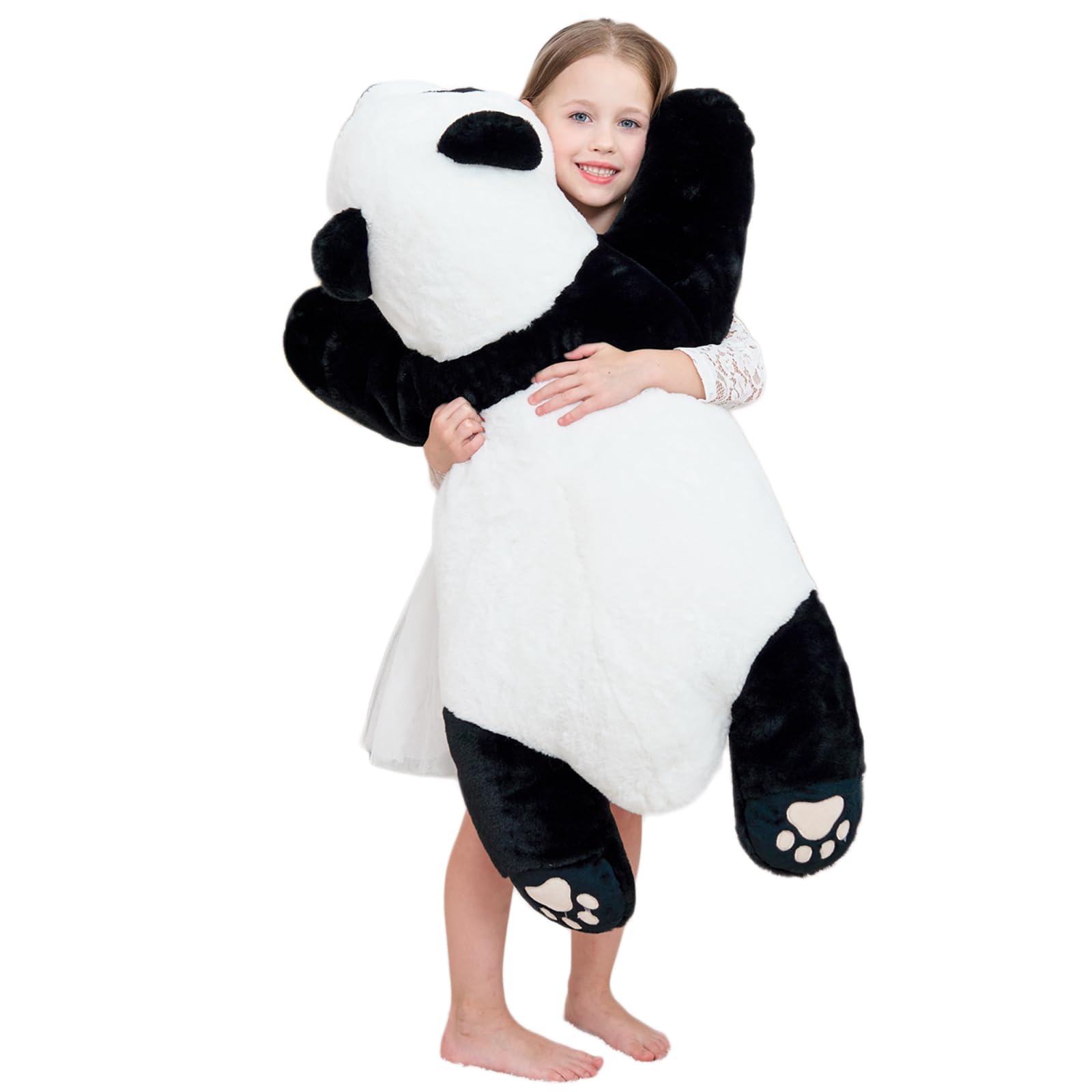 Doireum Panda weighted plush in full 80 cm view for a cuddly presence