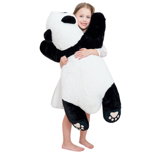Doireum Panda weighted plush in full 80 cm view for a cuddly presence