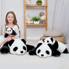 Doireum Panda weighted plush belly detail with weighted filling