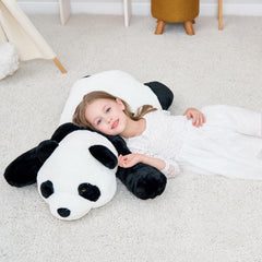 Doireum Panda weighted plush vacuum packaging before opening