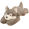Doireum weighted husky plush 75cm, side view, soft hug-friendly texture