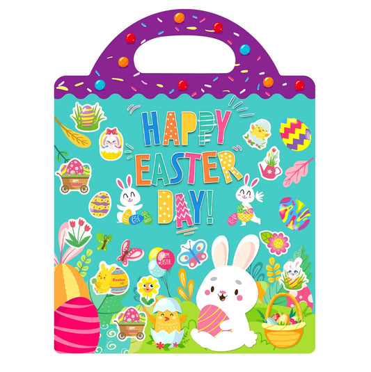Dokeawo Easter sticker book—creative-play for toddlers, screen-free entertainment
