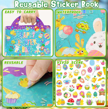 Dokeawo toddler travel book with handle—portable activity for car trips