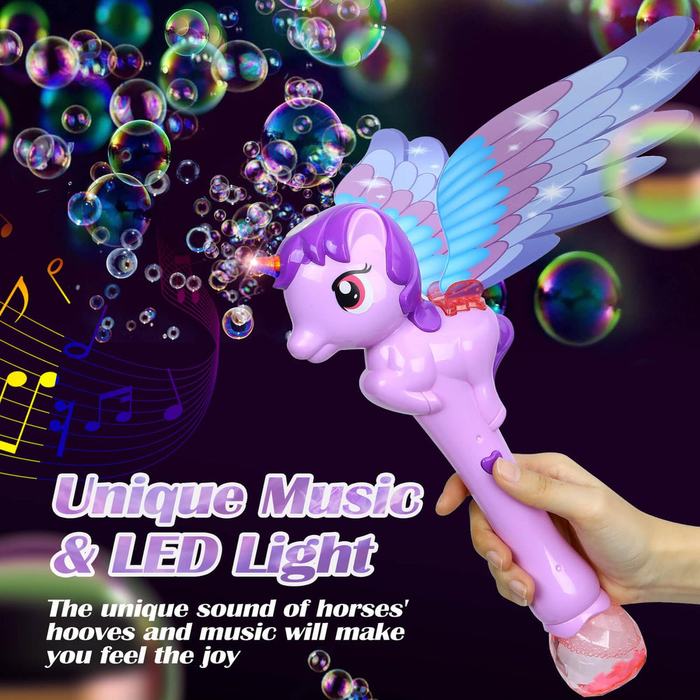 Dolanus bubble wand detachable wings add a dancing element to pretend play.