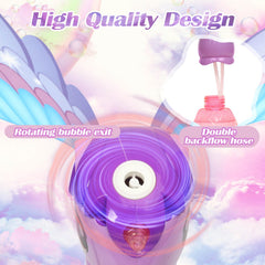 Dolanus bubble wand unicorn-wings design enhances movement based storytelling and bubble action.