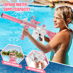 Dolanus water gun with bottle port for quick refills