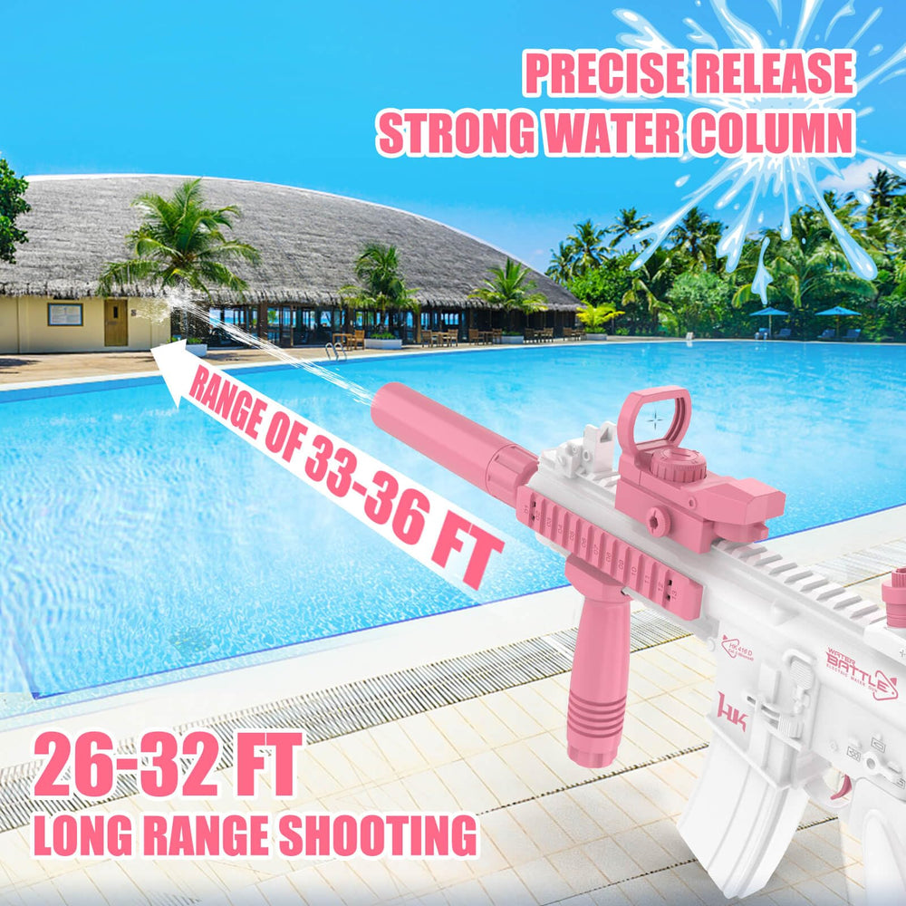 Dolanus electric water gun long-range spray demonstration outdoors