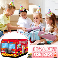 Dolanus Fire Truck Play Tent makes a thoughtful gift for birthdays.