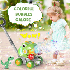 Dolanus push car bubble output for bright yard fun.