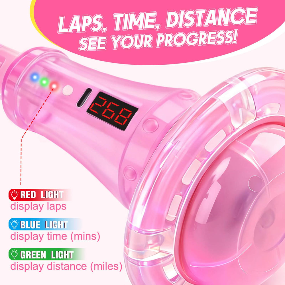 Dolanus skip toy soft PVC rod for comfortable, safe spins.