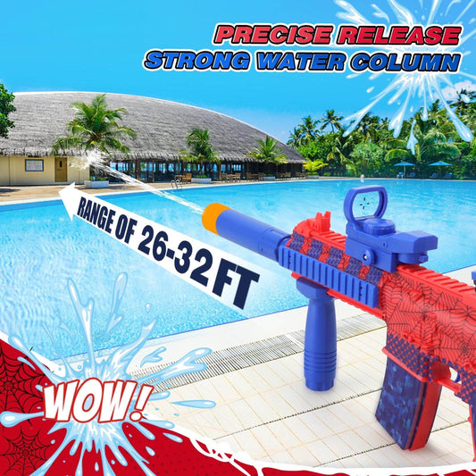 Dolanus Spider Water Gun at long-range target from 26-32 feet.