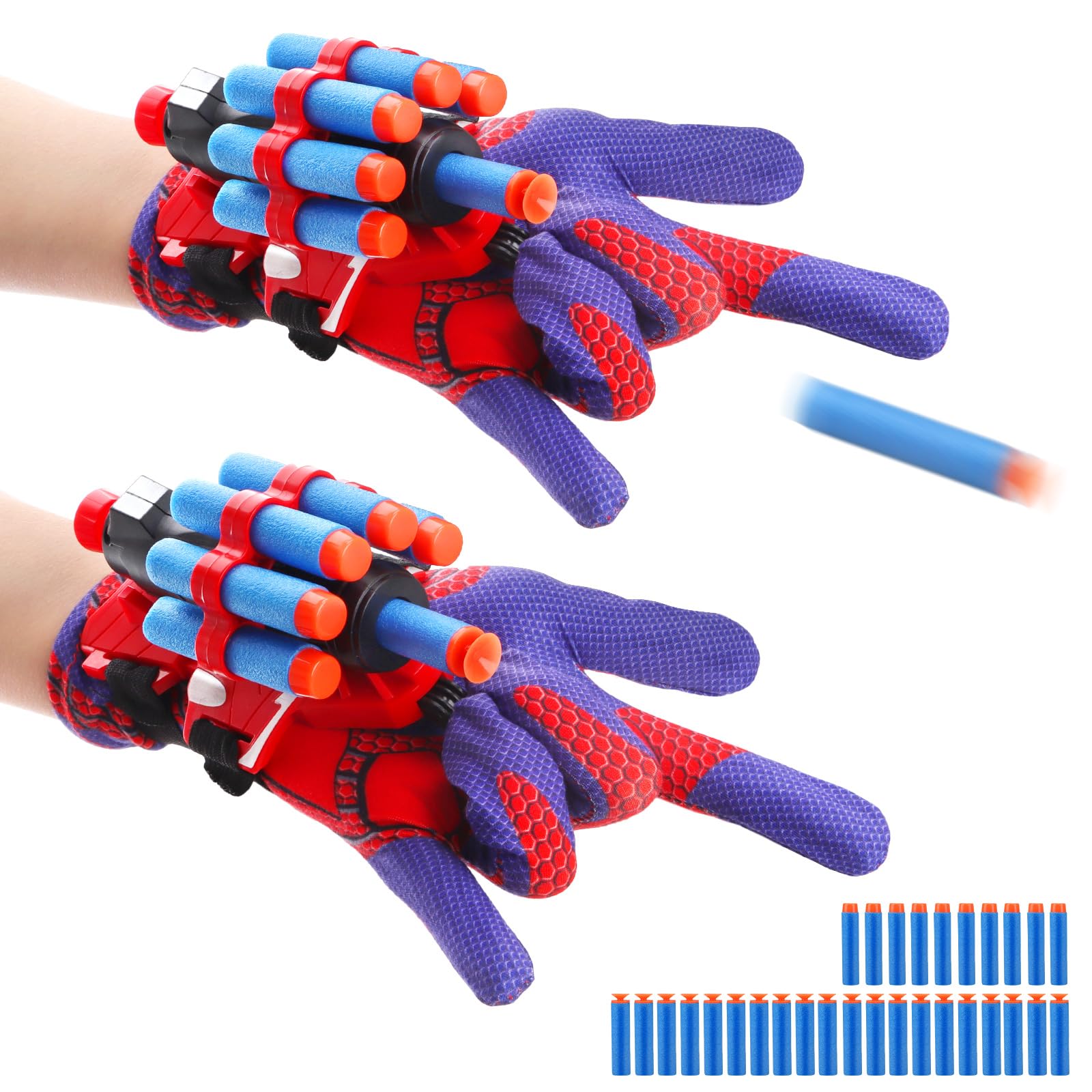 Dolanus Spider Web Shooter gloves for safe, grip-enhancing action play